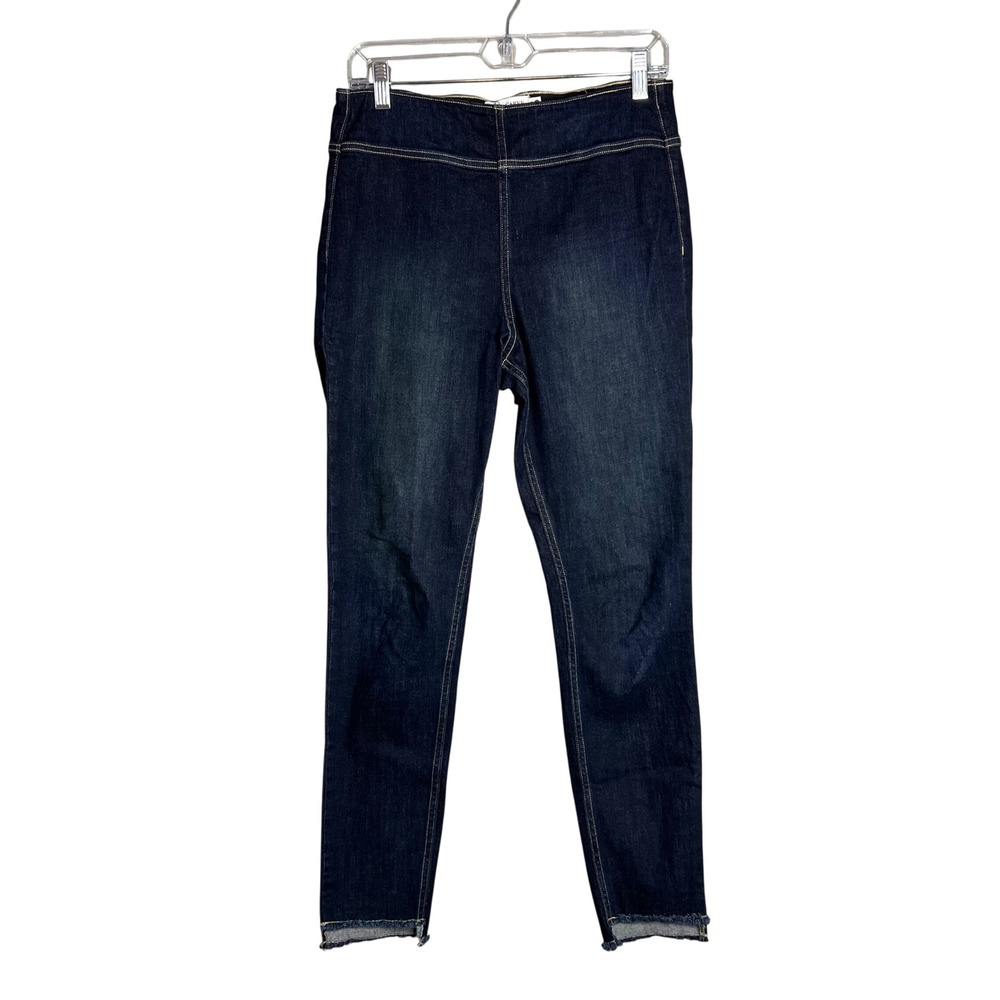 Carve Designs Pull On Jeans Womens Size 4 Dark Wash Skinnyâ High Rise Raw Hem